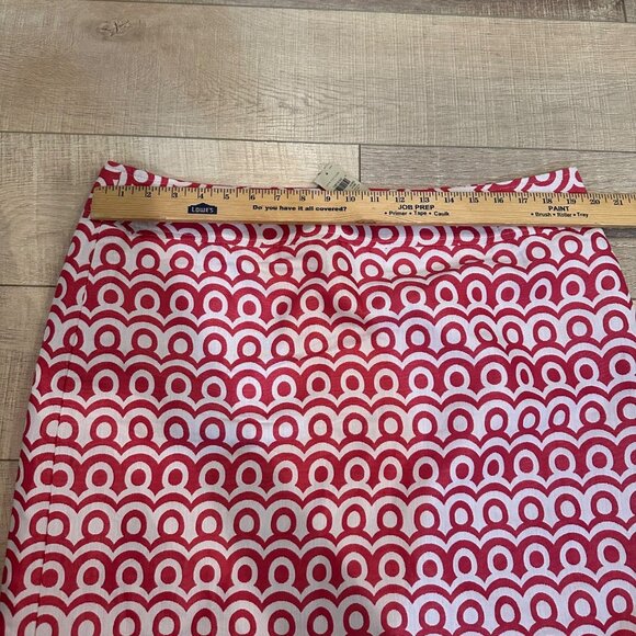 ANN TAYLOR SIZE 18 WOMENS SKIRT NEW PINK AND WHITE - Picture 5 of 10